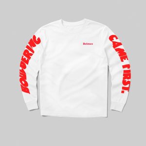 Camiseta Larga Bouldering / Came First Blanca / Rojo