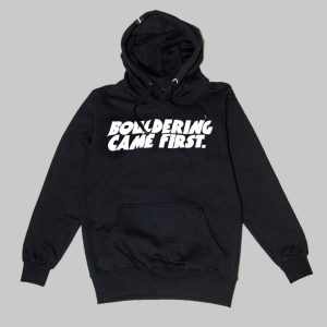 Sudadera Bouldering Came First  Negra / Blanco