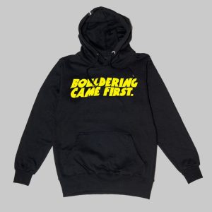 Sudadera Bouldering Came First  Negra / Amarillo