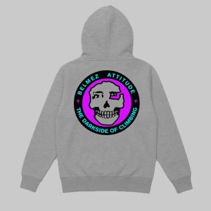 Sudadera Belmez Skull Gris zip